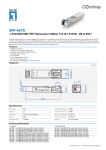 LevelOne 1.25G SMF BIDI SFP Transceiver, 60km, T1310/R1550nm, -40 ~ 85C