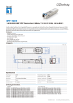 LevelOne 1.25G SMF BIDI SFP Transceiver, 40km, T1310/R1550nm, -40 ~ 85C