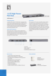 LevelOne 12 FE High Power PoE Injector Hub, 375W