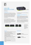 LevelOne 2-Port USB KVM Switch with Audio