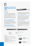 LevelOne HDSpider™ 8-Port HDMI over Cat.5 Transmitter