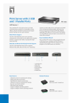 LevelOne 2 USB + 1 Parallel Print Server
