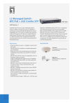 LevelOne 8 FE PoE + 2 GE Combo SFP L2 Managed Switch, 130W