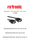 Rotronic DVI-D/DVI-D, 2 m