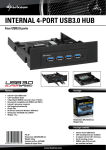 Sharkoon Internal 4-Port USB3.0 Hub