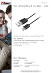 Trust Lightning Charge & Sync Cable - 1 meter