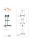 Poli Bracket TR100 flat panel floorstand