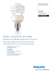 Philips Tornado dimmable 