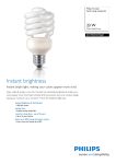 Philips Tornado Spiral energy saving bulb 872790092970601