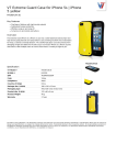 V7 Extreme Guard Case for iPhone 5s | iPhone 5 yellow
