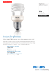 Philips Tornado Spiral energy saving bulb 871829111704900