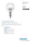 Philips EcoClassic Lustre lamp Halogen lustre bulb 872790093177800