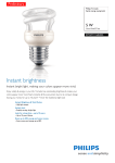 Philips Tornado Spiral energy saving bulb 871829111682000