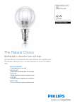 Philips EcoClassic Lustre lamp Halogen lustre bulb 872790093179200