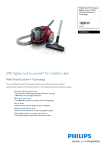 Philips PowerPro Compact Bagless vacuum cleaner FC8474/01
