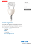 Philips Tornado Spiral energy saving bulb 871829111716200