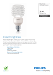 Philips Tornado Spiral energy saving bulb 872790088660300