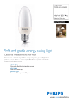 Philips Softone Candle energy saving bulb 872790026095325