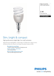 Philips Tornado Mini Spiral energy saving bulb 872790092658300