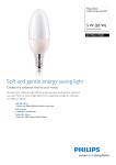 Philips Softone Candle energy saving bulb 872790021190093