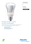 Philips Downlighter Spot energy saving bulb 872790082602900
