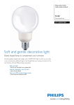 Philips Softone Globe Globe energy saving bulb 871150083012845