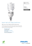 Philips Tornado High Lumen Spiral energy saving bulb 872790080832200