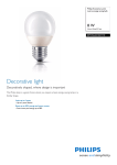 Philips EcoAmbiance Lustre energy saving bulb 871016321519800