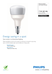 Philips Downlighter Spot energy saving bulb 872790082697500