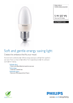Philips Softone Candle energy saving bulb 872790089717300