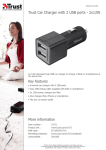 Trust Car Charger with 2 USB ports - 2x12W