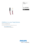 Philips Detachable cable for Headphone CRP901