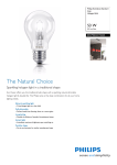 Philips EcoClassic Standard lamp 