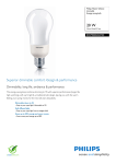Philips Master Softone dimmable Energy saving bulb 872790082523700