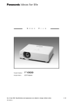 Panasonic PT-VX500 data projector
