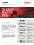 Toshiba SBX4250 soundbar speaker