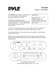 Pyle PFA300 audio amplifier