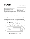Pyle PFA100 audio amplifier