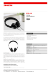 Sangean EU-55 headphone