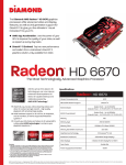 Diamond Multimedia 6670PE51GSB AMD Radeon HD6670 1GB graphics card