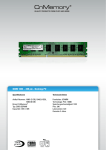 CnMemory 2 GB DDR3 1333 DESKTOP