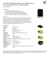 V7 Ultra Protective Sleeve for Tablet PCs up to 8" and all iPad mini - black-green