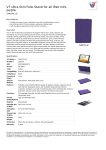 V7 Ultra Slim Folio Stand for iPad mini, purple