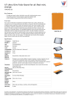 V7 Ultra Slim Folio Stand for iPad mini, orange