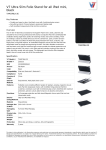 V7 Ultra Slim Folio Stand for iPad mini, black