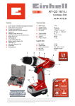 Einhell RT-CD 18/1 Li