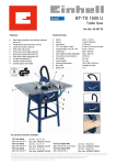 Einhell BT-TS 1500 U