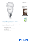 Philips Tornado Spiral energy saving bulb 8727900925944