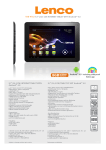 Lenco TAB-9702 8GB 3G Black tablet