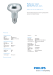 Philips Incandescent reflector lamp Reflector